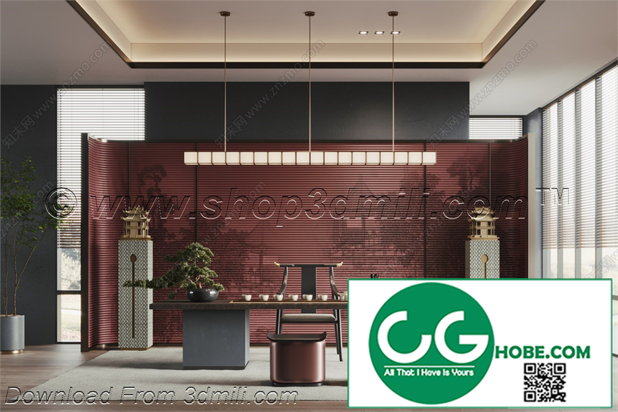 Tea Room 79 3D Model